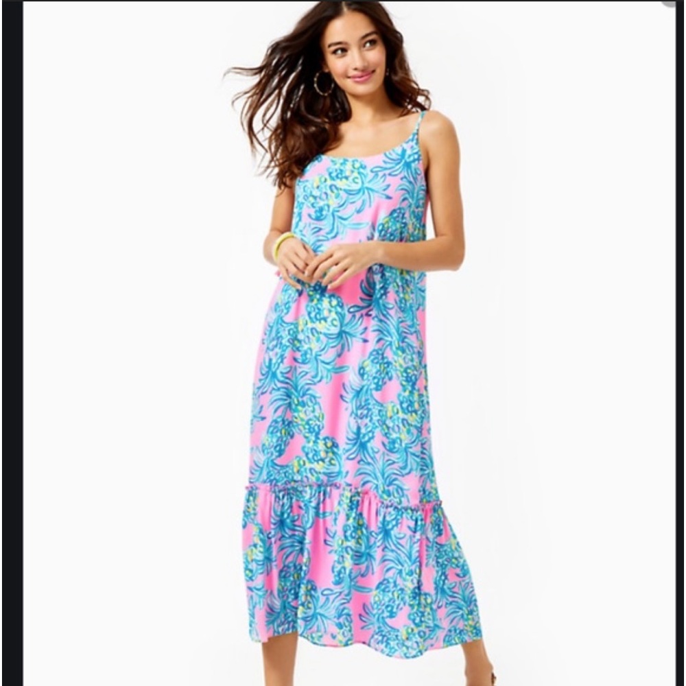 💞Lilly Pulitzer Winnie Midi Maxi Dress, Size XXS